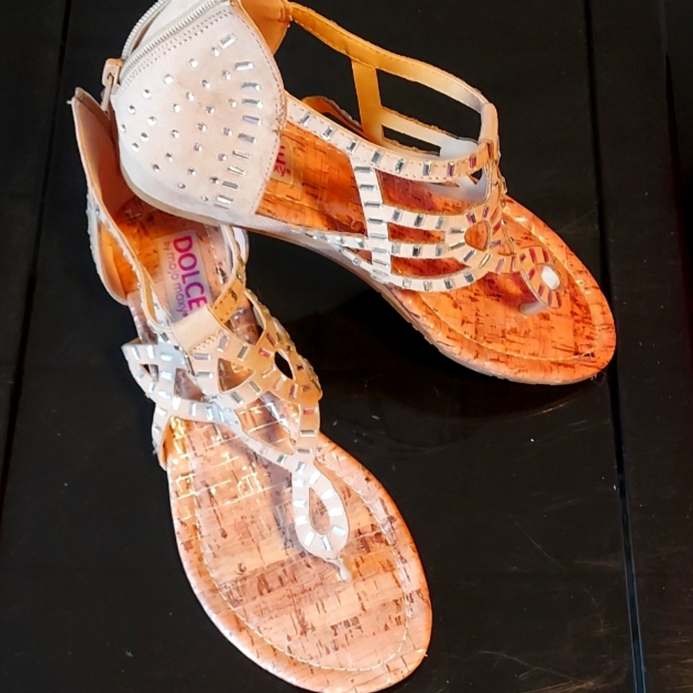 Women's jeweled gladiator shoe